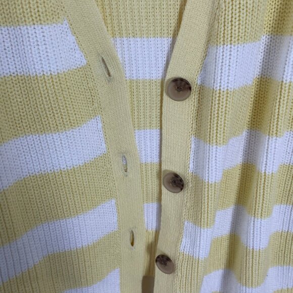 ⭐️Striped Lightweight Shaker-Stitch Art Coquette Hipster Hippie Cardigan Sweater - Picture 3 of 5